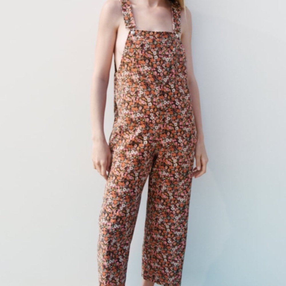 Zara Floral Jumpsuit - Multicolor